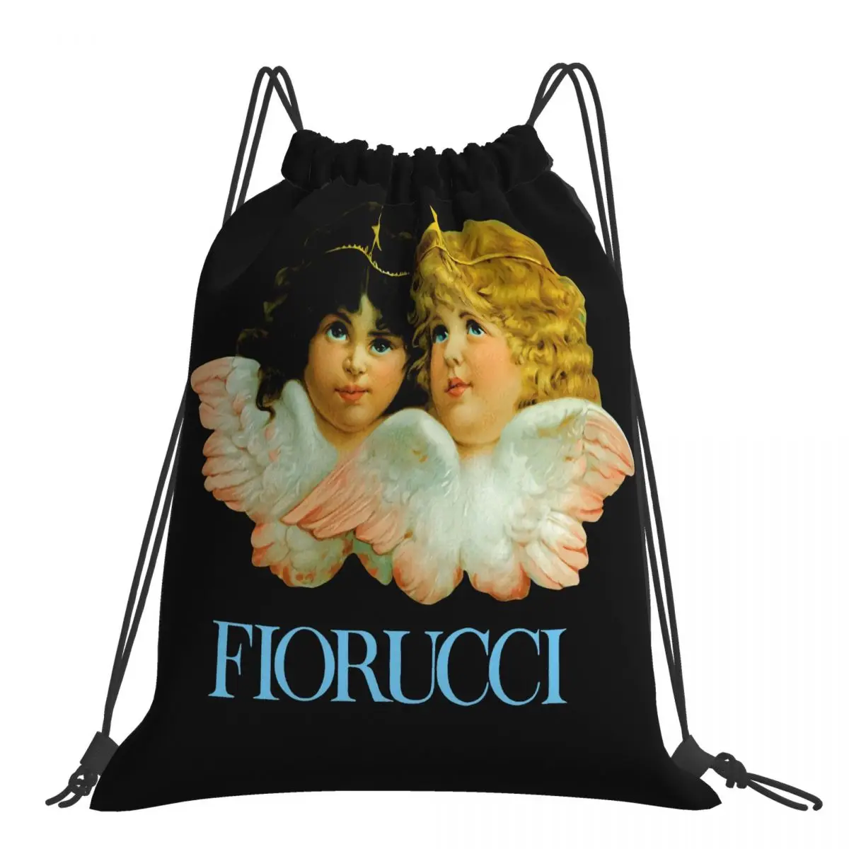 Fiorucci-Bolso de mano con diseño de ángeles para hombre y mujer, mochila unisex de buena calidad, diferentes colores, estilo gótico