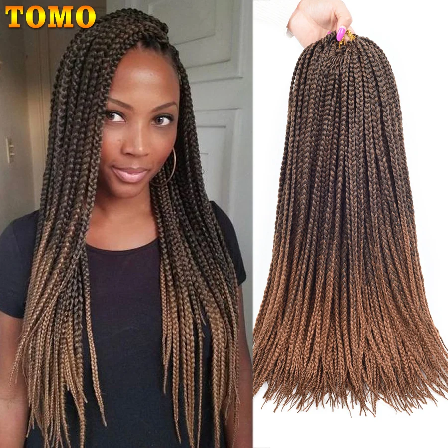 TOMO Box косы 14 &quot18&quot 22 &quotомбре крючком корня синтетические волосы для плетения