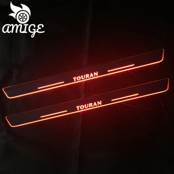 

Custom Car Logo For Volkswagen VW Touran 2010 2011-2018 Moving LED Welcome Pedal Car Scuff Plate Pedal Door Sill Pathway Light