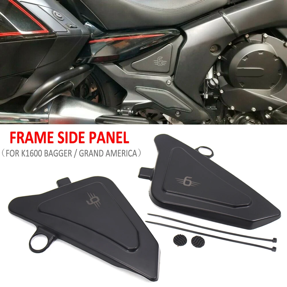 Motorcycle Frame Side Panels Cover Fairing Cowl Plates Tank Trim For BMW K1600B K1600GA K1600 K 1600 B GA Grand America 2018 -UP |