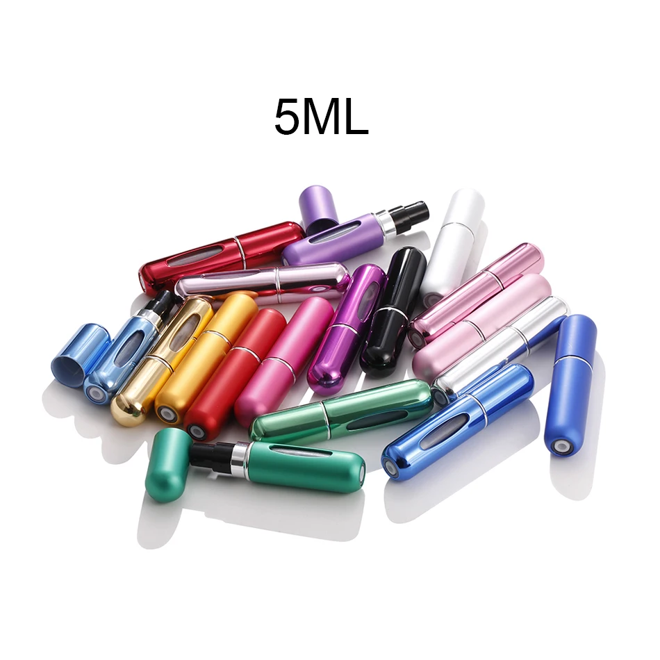 5ml 8ml Portable Mini Refillable Bottles Perfume Spray Bottle Aluminum Atomizer Spray Bottle Travel Container Perfume 5