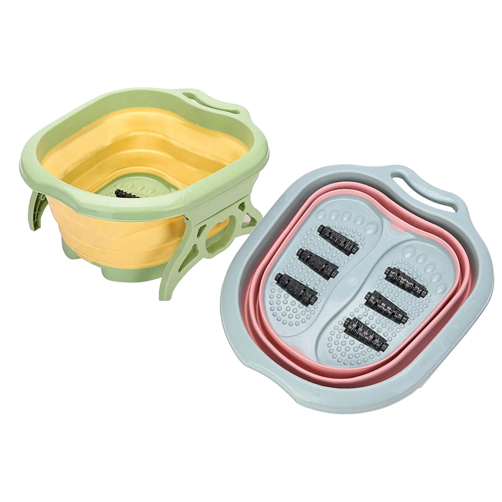 Portable Collapsible Plastic Foot Soaking Tub Bucket Foot Bath Wash Basin Stress Relief