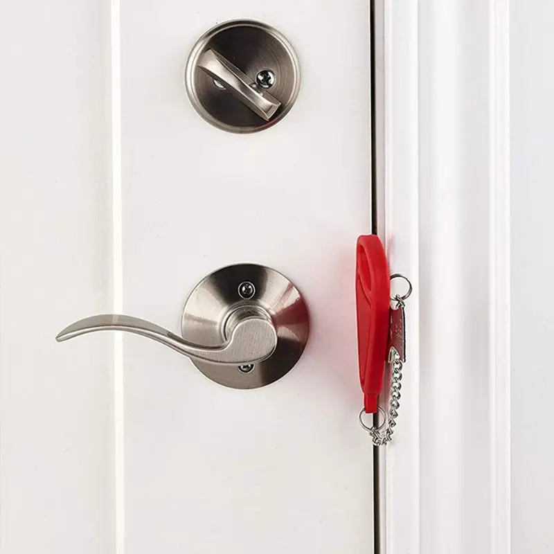 2 Pack Easy Carry Door Lock Travel Lock Heavy Duty Safety Lockdown Lockset Additional Theft Prevention Security