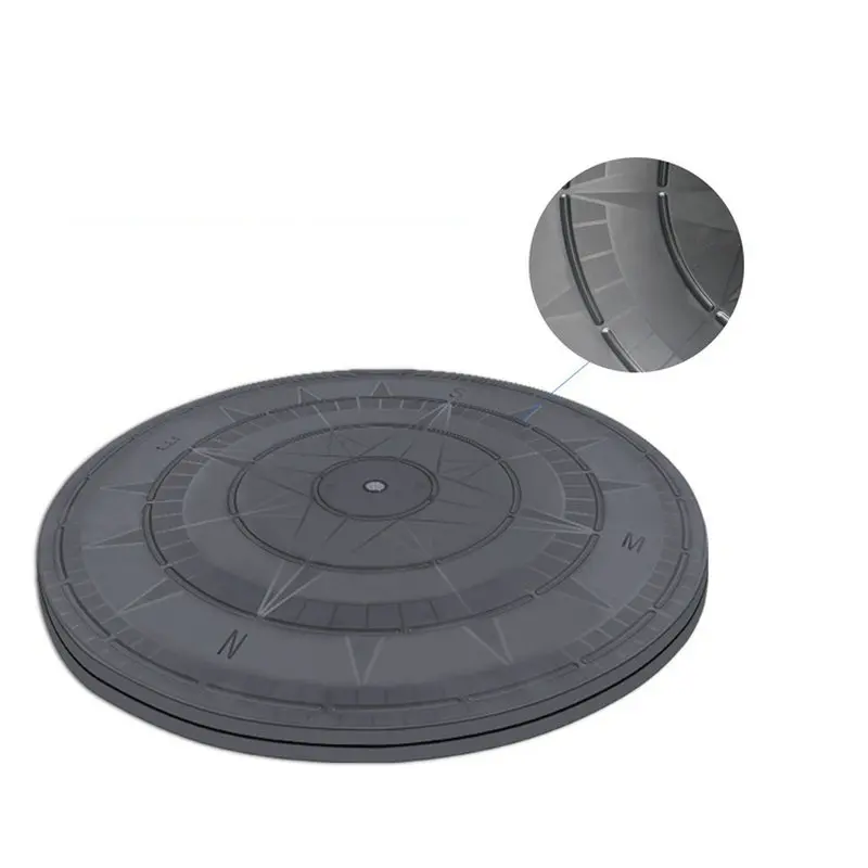 HQ P2 Double Side Clay Sculpture Pottery Plastic Swivel Plate Lazy Susan Package Turntable Base 40CM Dia  2MM Thicken Turntable