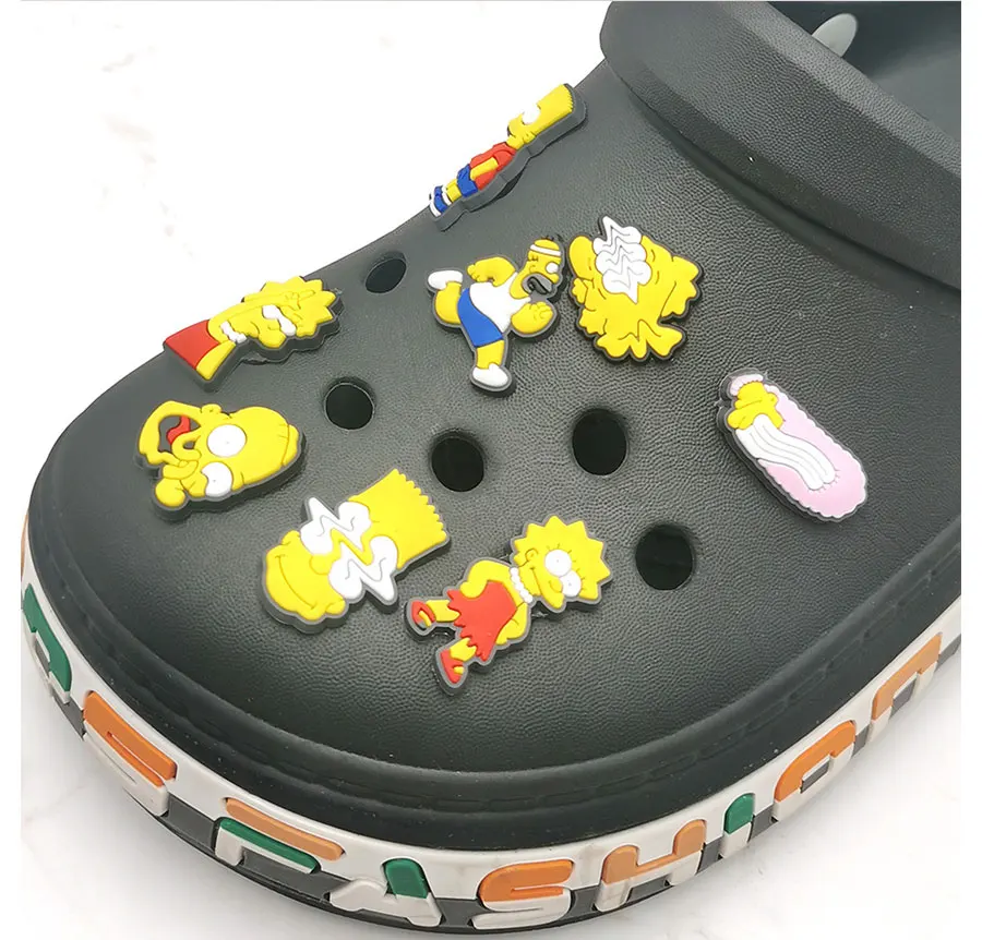 1Pcs Shoe Charms Classic Animated Characters Sandals Accessories Garden Shoe Buckle Decorations For croc jibz Kids Party Gift