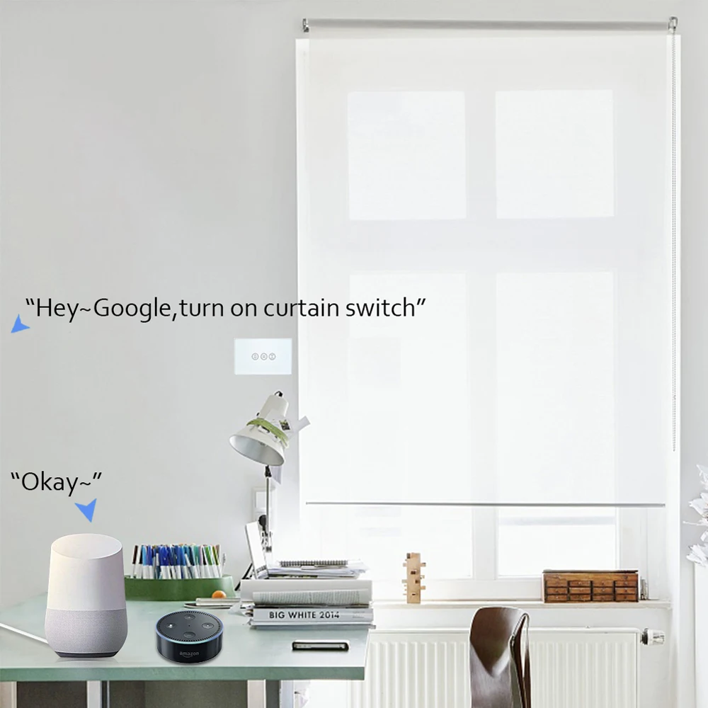 SmartLife WiFi занавес переключатель для электрического моторизованного занавеса слепой рольставни Amazon Alexa Echo Google Home Голосовое управление