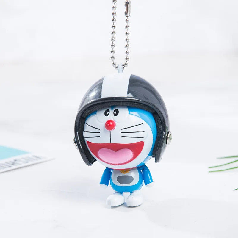 Брелок с куклой Doraemon брелок ручной работы кожаным ремешком металлический