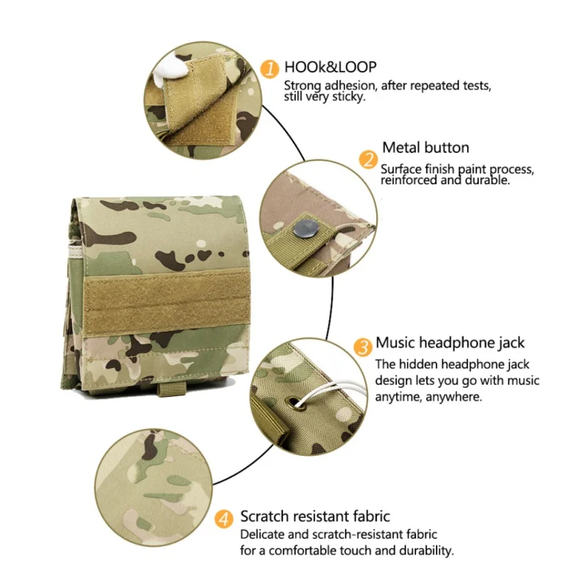 600D Molle сумка для хранения журналов многофункциональная тактическая сумка для пневматического пистолета кобура Сумка Охотничьи аксессуары упаковка
