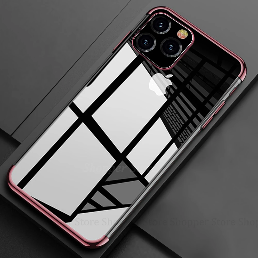 Розовый Чехол для телефона iPhone 11 Pro Max 11 Pro X XR XS Max модные мягкие Защитные чехлы для iPhone X 6S 7 8 Plus 11 Pro - Цвет: Розовый