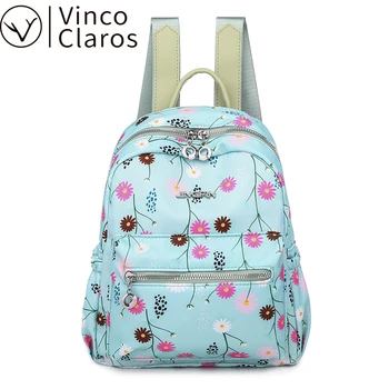 

Flower Small Backpack Women Mini Backpack Cute Oxford School Bags for Girls Fashion Luxury Travel Backpacks Korean Back Pack New