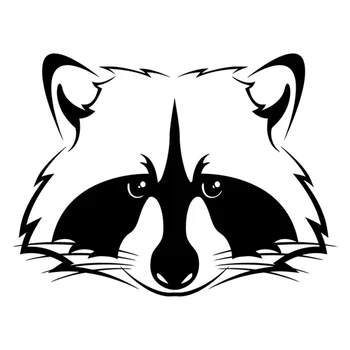 

Raccoon Funny Car Sticker and Decal Silver/black KK Vinyl Auto Car Stickers Sunscreen Waterproof 20cm*15cm