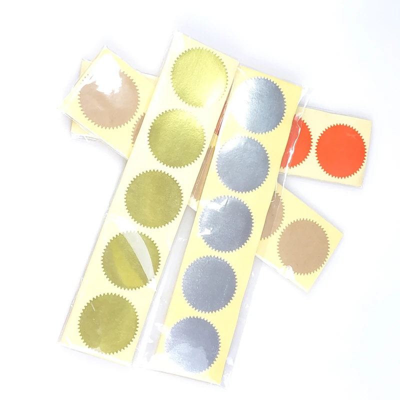 Embossed stickers 1-3