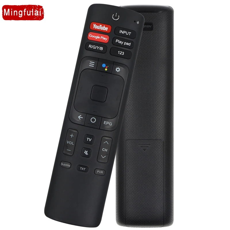 Mingfulai VU HISENSE LCD 스마트 TV 리모컨, 4K UHD, ERF3F69V, ERF3I69V, 유튜브 구글 플레이 애플리케이션, , 신제품