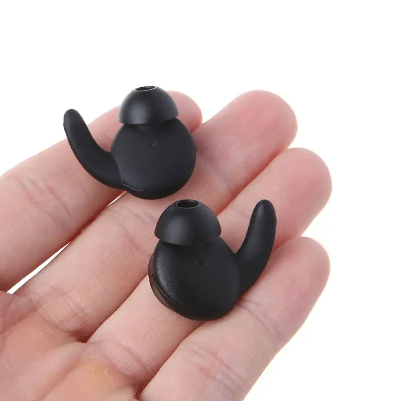 3Pairs S/M/L Silicone Earbuds Tips Ear Hook Earphone Case In Ear