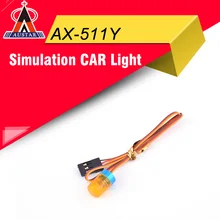 AUSTAR AX-511Y Yellow Circular Ultra Bright LED Light Strobing-blasting Flashing Fast-slow Rotating Mode for RC Car Model