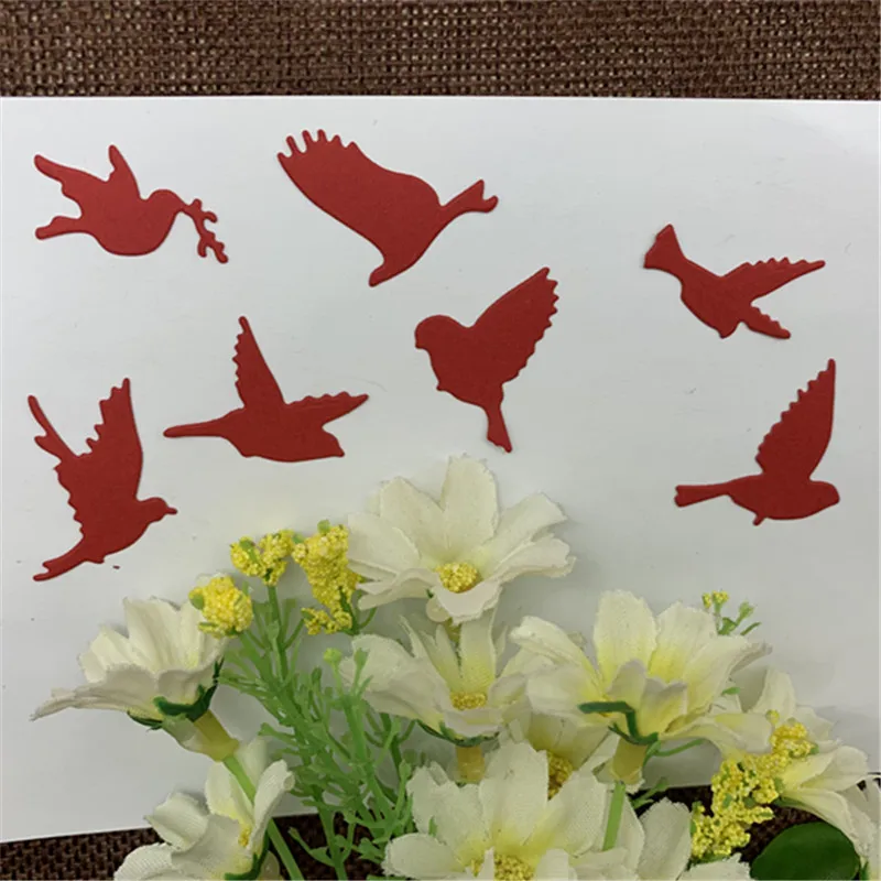Птицы стая небесных птиц украшения металлические штампы для резки рукоделия