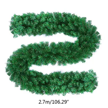 

2.7M Christmas Decorations Ornaments Xmas Tree Garland Rattan Home Wall Pine