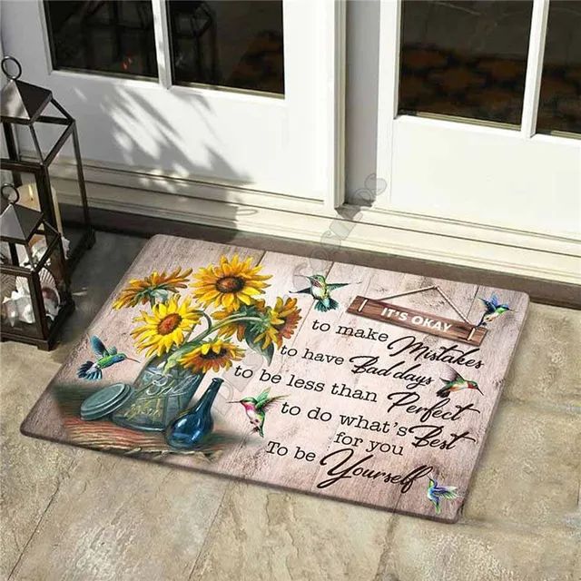 Personalized Electric Guitar Rock And Roll Doormat Non Slip Door Floor Mats Decor Porch Doormat 2