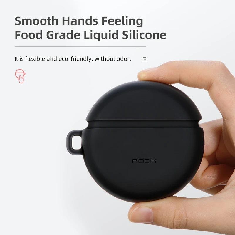ROCK наушники Защитные чехлы для huawei FreeBuds 3 мягкий силиконовый водонепроницаемый