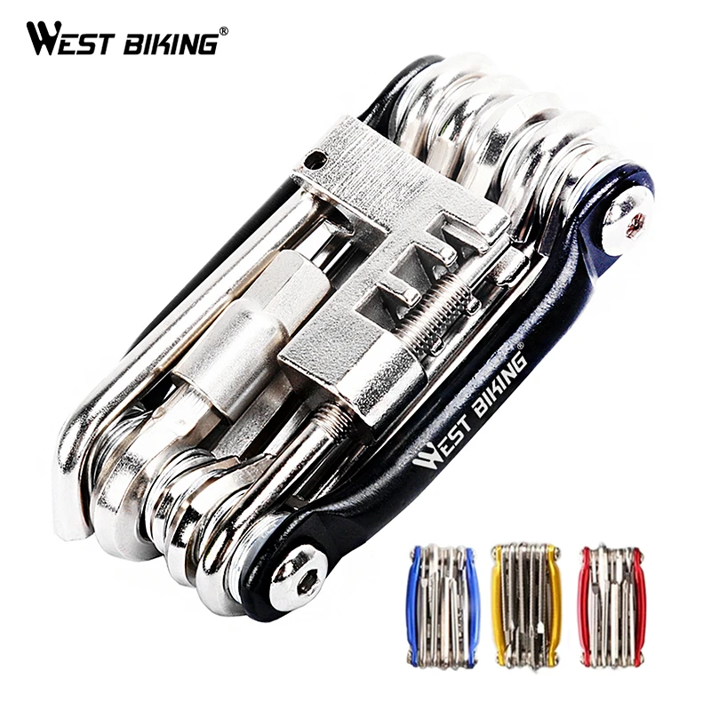 Best Multifunction Bicycle Bike Repair Tools Steel 10 in 1 Kit Herramientas Bicicleta Cycling Folding Wrench Ferramentas Bike Tools