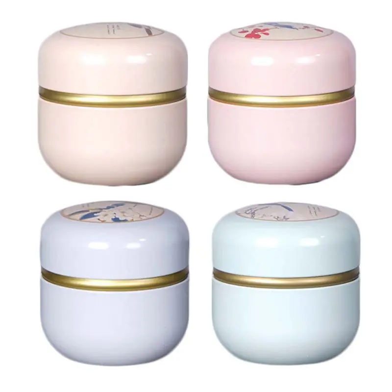 

Mini Tin Tea Coffee Candy Storage Box Round Case Wedding Party Favor Container PXPC