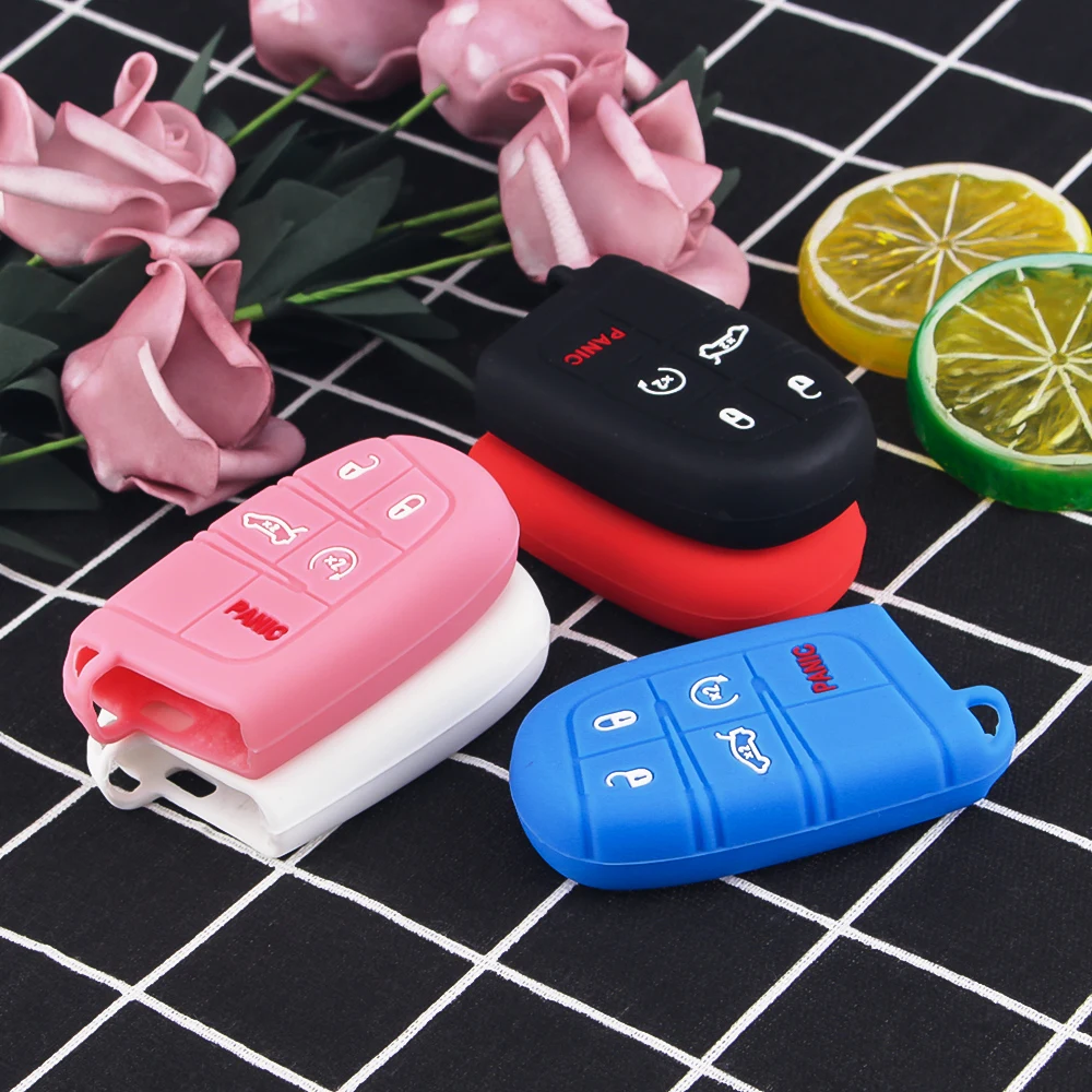 10X Cover chiave telecomando per JEEP Grand Cherokee Renegade Dodge JCUV dart Journey Chrysler 300C Fob 7 10X Cover chiave telecomando per JEEP Grand Cherokee Renegade Dodge JCUV dart Journey Chrysler 300C Fob - H47497f148f8d4630bf1f4aca604abccaB