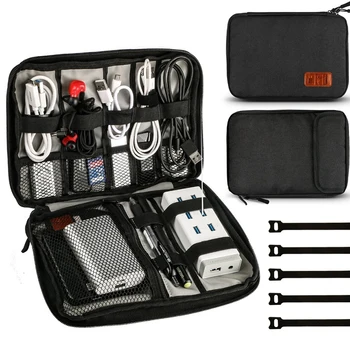 

Travel Cable Bag Portable Digital USB Gadget Organizer Ipad Storage Case Earphone Power Bank Electronics Storage Carrying