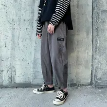 ins японские брюки карго с карманами, мужские Цветные Лоскутные повседневные штаны для бега в стиле хип-хоп, модные тактические брюки, уличная одежда в стиле Харадзюку