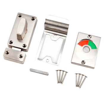 

Bathroom Toilet Wc Indicator Privacy Dead Bolt Door Lock Latch Vacant Engaged