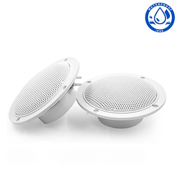 

120 Watts 1Pair 4inch Waterproof Marine Speakers 2-Way Full Range Stereo White Boat Speaker For ATV RV UTV SPA Yacht Motorcycle