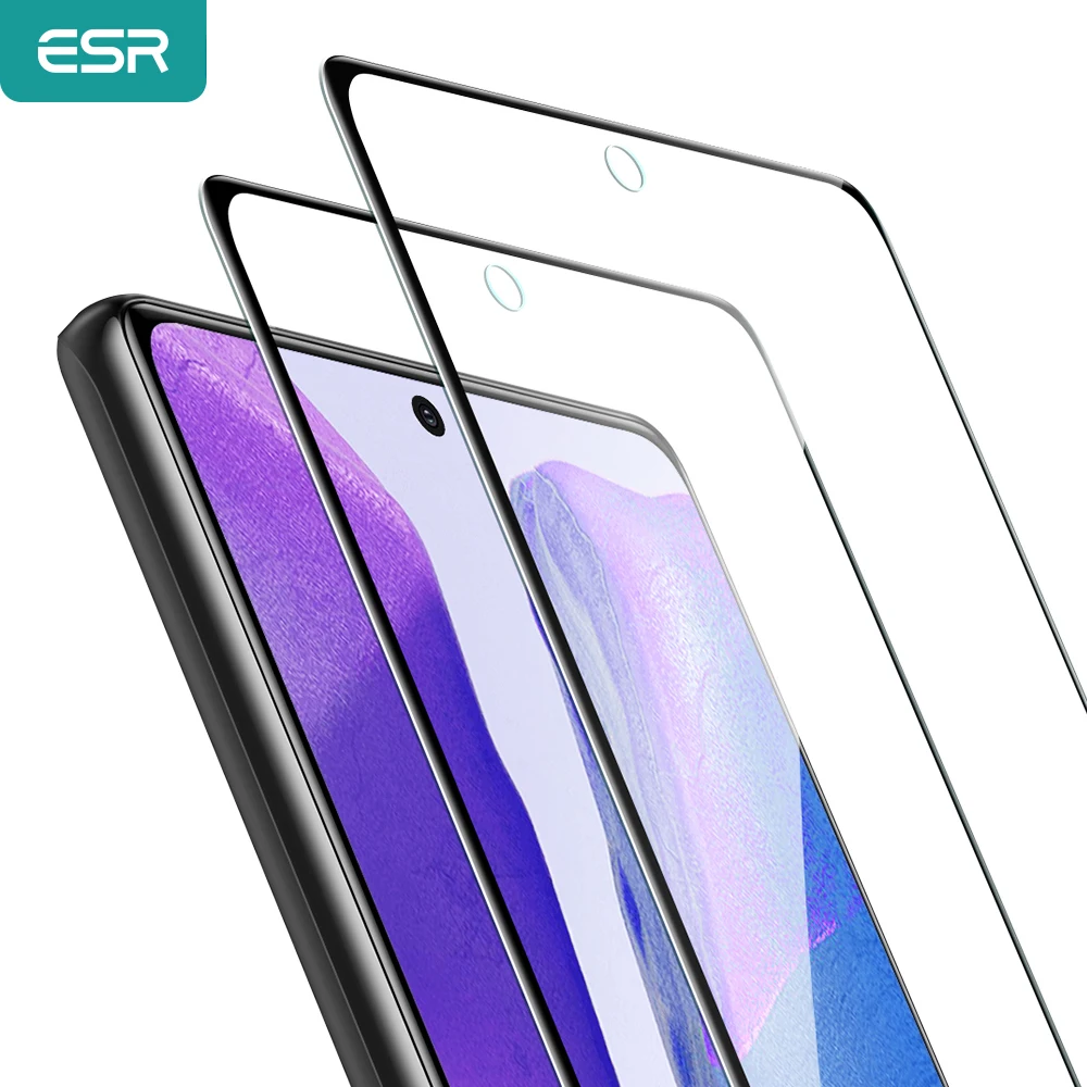 2 шт. ESR протектор экрана для 2020 Samsung Galaxy Note 20 Ультра S20 S10 Plus 10/9 полный изогнутая