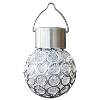

Solar Power Hanging Light Waterproof LED Small Chandelier Cutout Cute Round Shape Bright Elegant Grace