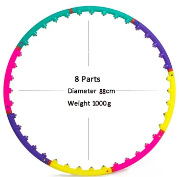 

Magnet Massage Hoop Waist Exercise Slimming Gymnastics Hard Tube Women Reduce Weight Fitness Equipment Workout Sport Hoop