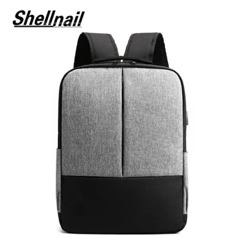 

Shellnail Man Backpack Waterproof 15.6 inch Laptop Bags USB Recharge Backpack Multi-layer High Capacity Travel Male Bag Rucksack