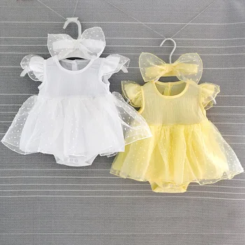 

Cute Baby Girl Summer Floral Dress Princess Party Tulle Flower Dress Children Fashion Clothing