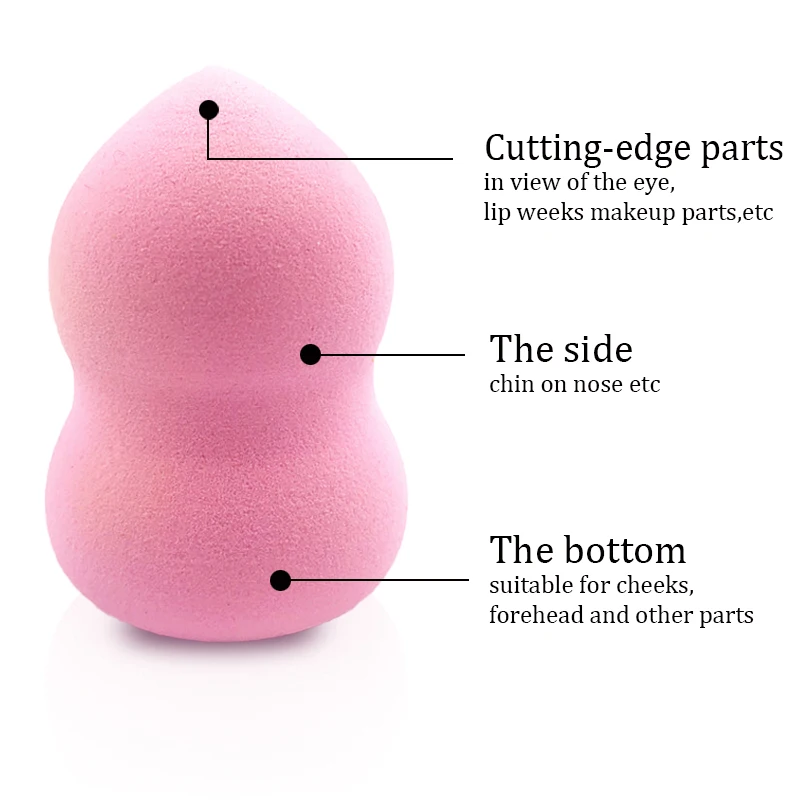 1 шт. розовый косметический спонж для макияжа, основа для макияжа, косметическая спонж для макияжа, пудра, тональный крем, крем для макияжа, блендер