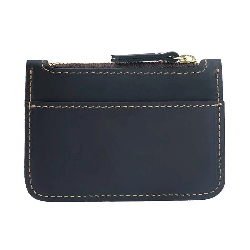 

New Arrival Wallets 6 colors Ultra-thin Genuine Leather Pouch Small Vintage Card Holder JS060