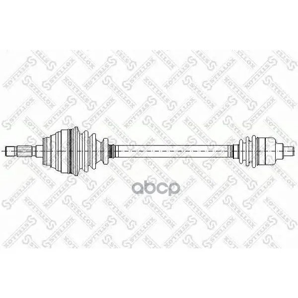 158 1034-Sx_привод Правый! 761mm Со Смазкой Dacia Logan 1.4-1.6i 04 Stellox 1581034sx Stellox арт. 1581034SX