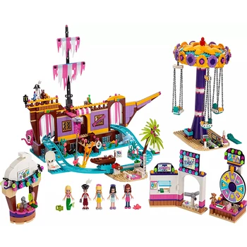 

New 2020 Heartlake City Amusement Park Fit Lepining Girls Friends 41375 Set Building Block Bricks Toys For Girl Christmas Gift