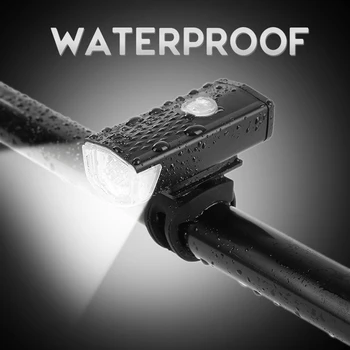 

Bike Light Front Cycling Light+Rear Tail Light LED Waterproof 300 Lumens USB Rechargeable Bicycle Lamp Front Headlight Accessory