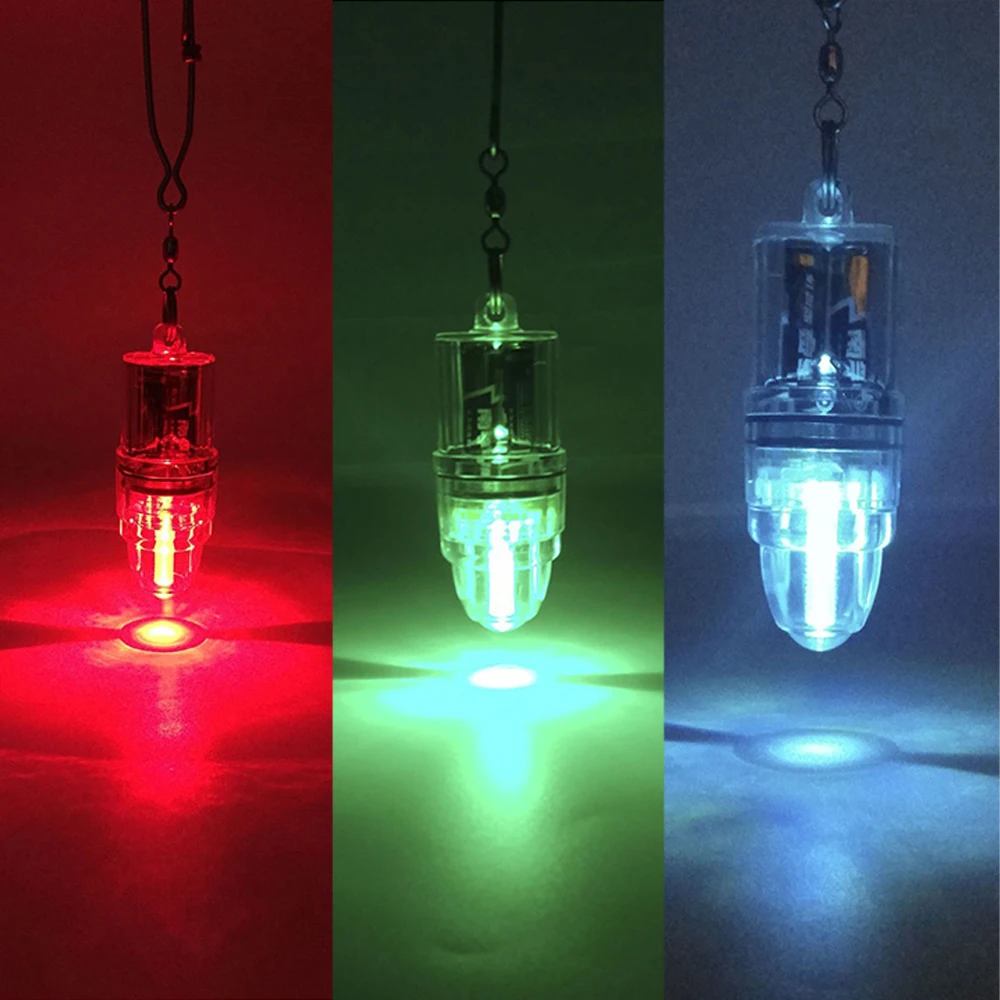 1 шт. приманка для ловли рыбы, водонепроницаемая вспышка, лёгкая приманка глубоководный подводный светодиодный рыболовный прозрачный для использования в 300 м под водой 10 см