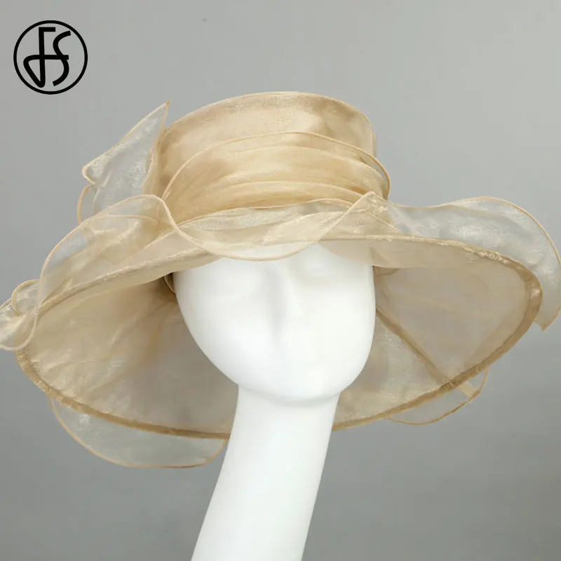 FS модный большой бант Шляпа с широкими полями женская летняя обувь Кентукки