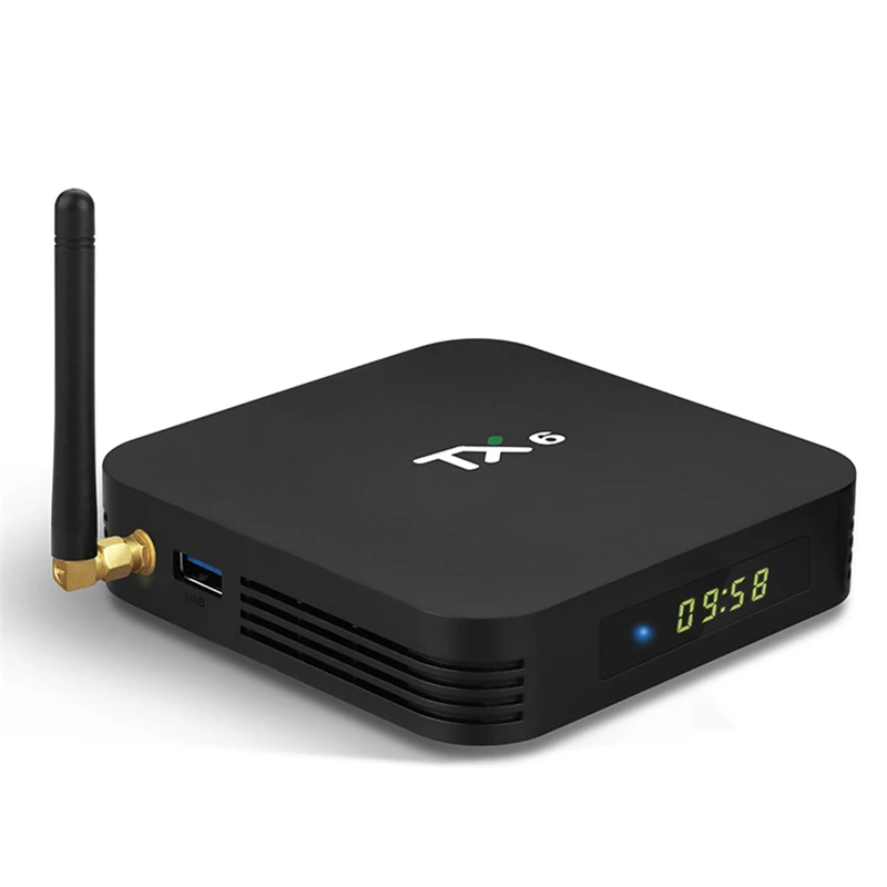 ILEPO Android 9,0 Smart tv BOX TX6 Allwinner H6 четырехъядерный ОЗУ 4 Гб ПЗУ 32 Гб 2,4& 5G двойной WiFi LAN BT5.0 USB3.0 HDR 4K медиа-бокс