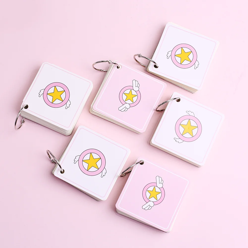 Kawai Wing Star Memo Pad Sticky Note Ring Binder Paper Cute Flash Card Study Student Stationery Supply Pink Office Accessory Kit Aliexpress Education Office Supplies