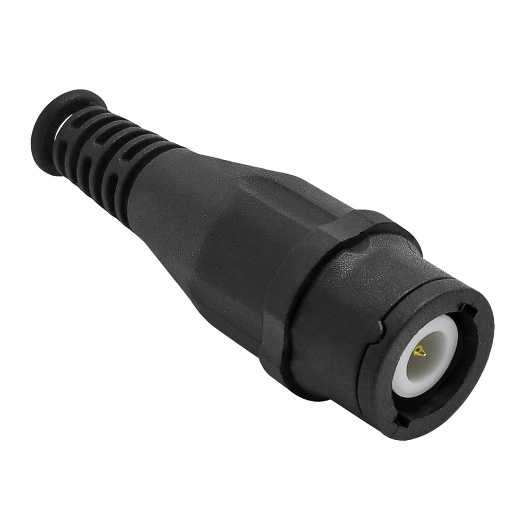 Cleqee P7001 5mm BNC Q9 Male Connector, BNC Q9 Male Adapter Black