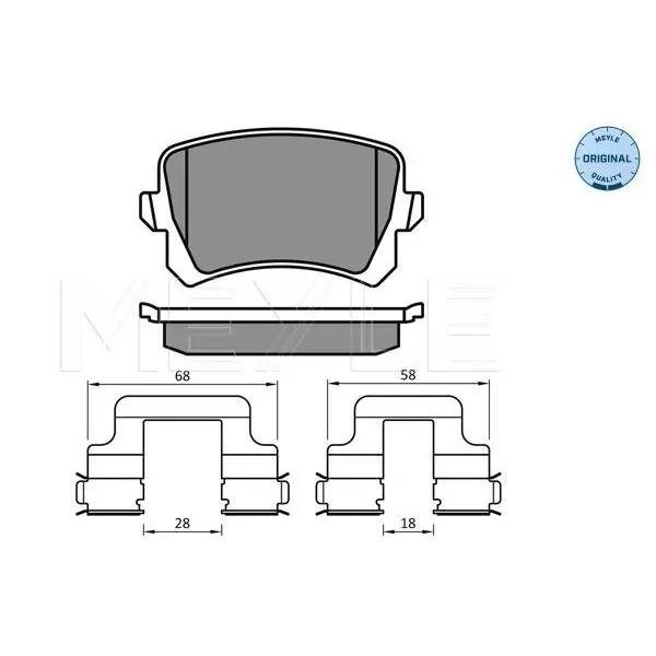 Колодки дисковые задние Seat Alhambra 1.4/2.0TDi 10, VW Passat/S