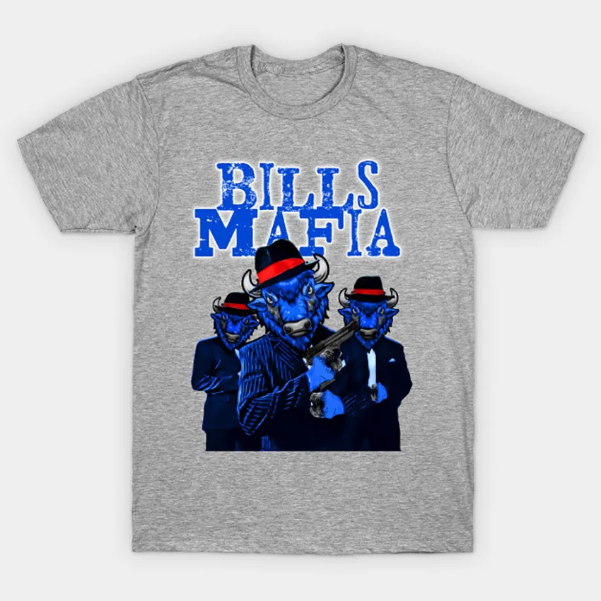 Банкноты футболка mafia buffalo bison Bills иллюстрация Спортивный футбол бандит банкноты мафия