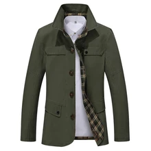 Бренд port& Lotus, новинка, мужская повседневная куртка со стоячим воротником, Осенняя мода, тонкая, вымытая, хлопковая, длинная куртка, пальто, мужская верхняя одежда