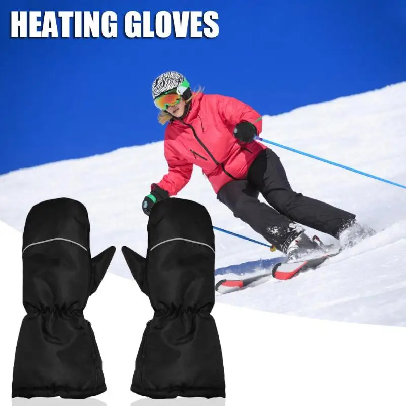 Лидер продаж, лыжные перчатки, деликатный дизайн, зимние перчатки с электрическим подогревом, перчатки для езды на мотоцикле, велосипеде, лыжах, термальные варежки