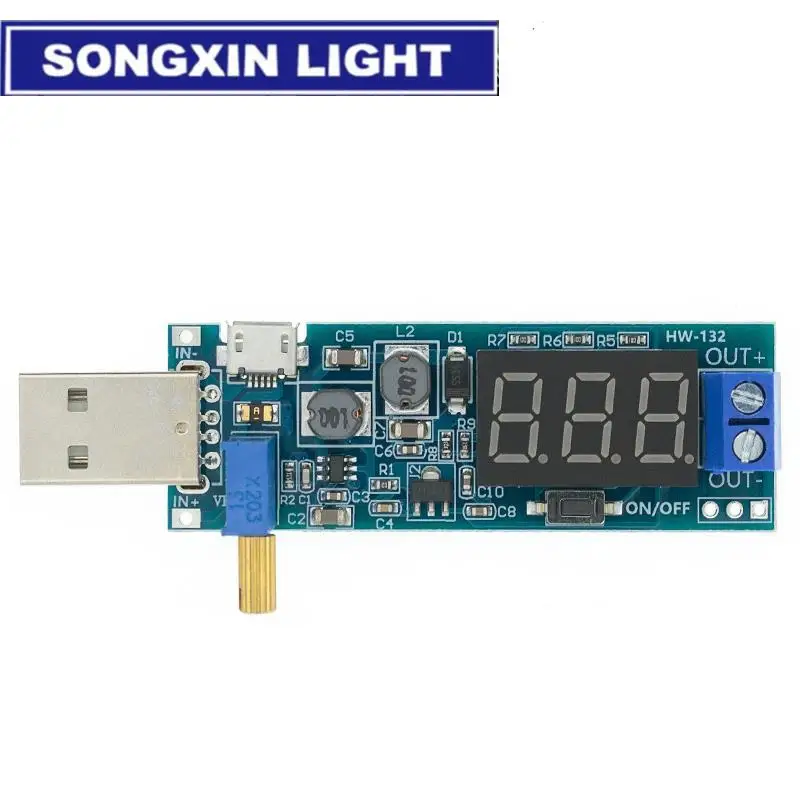 USB-модуль повышающего/понижающего источника питания Регулируемый